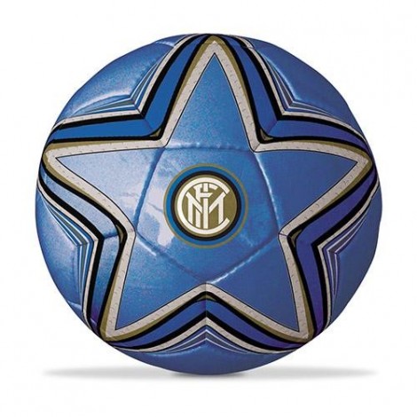 Pallone Inter da Calcio in Cuoio Play Ball Prodotto Ufficiale MONDO 